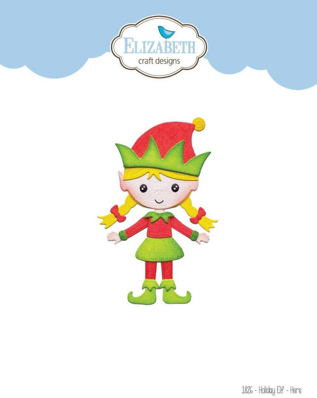 Elizabeth Craft Designs Juego de troqueles de elfo navideño - Ella