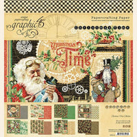 Graphic 45 Christmas Time 8” x 8” Collection Pack