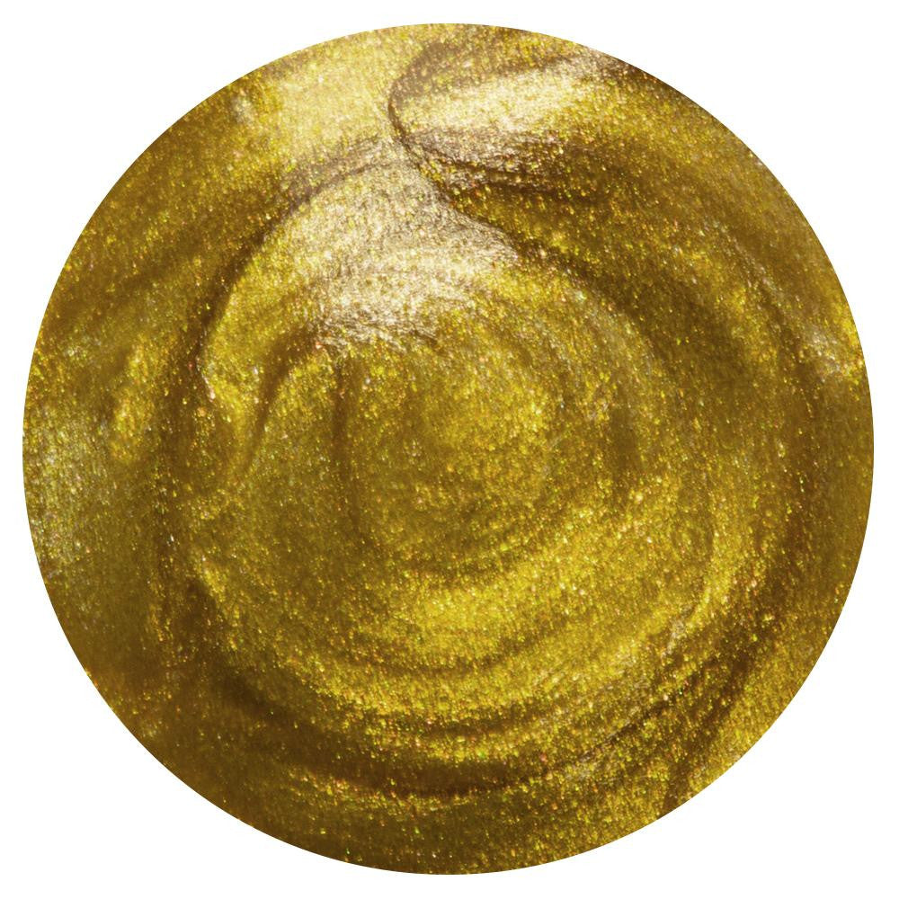 Nuvo Gotas de cristal metálico dorado mostaza