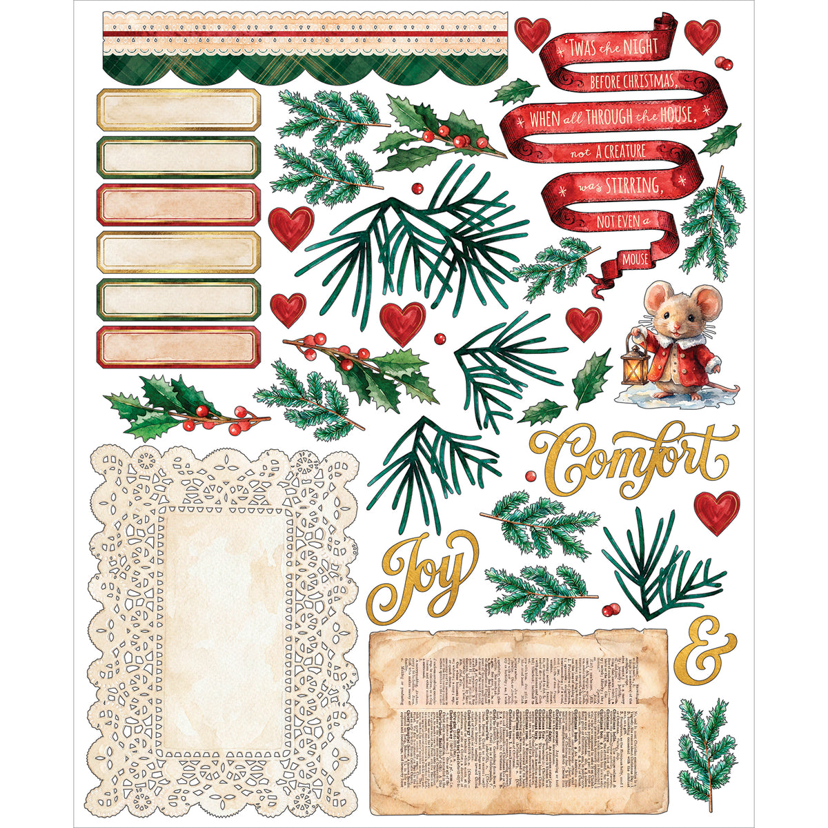 49 & Market Santa's Winter Village Card Kit