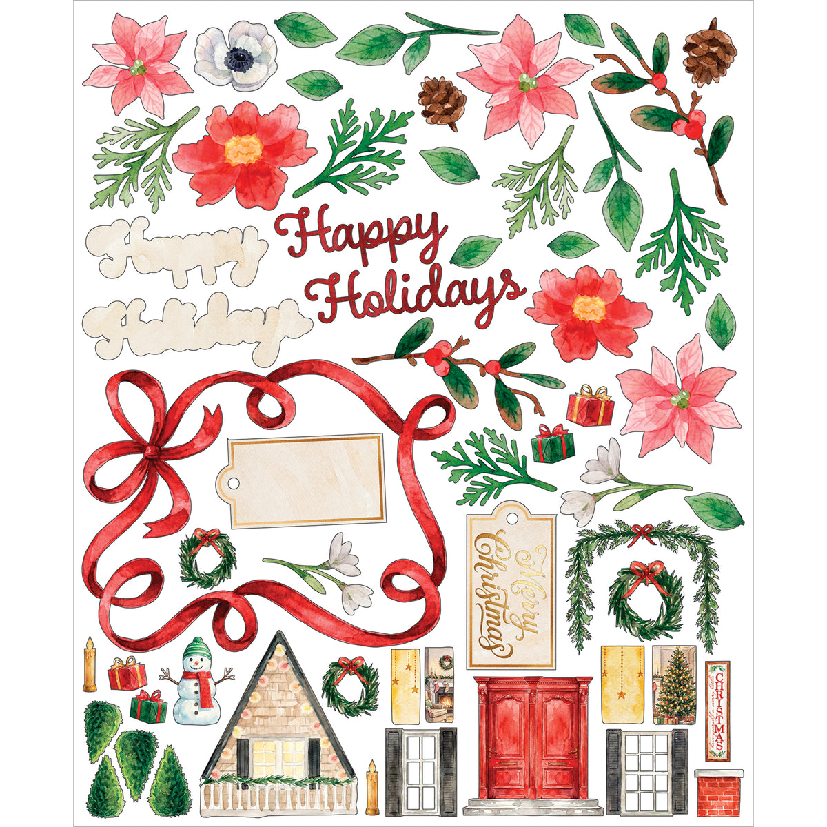 49 & Market Santa's Winter Village Card Kit
