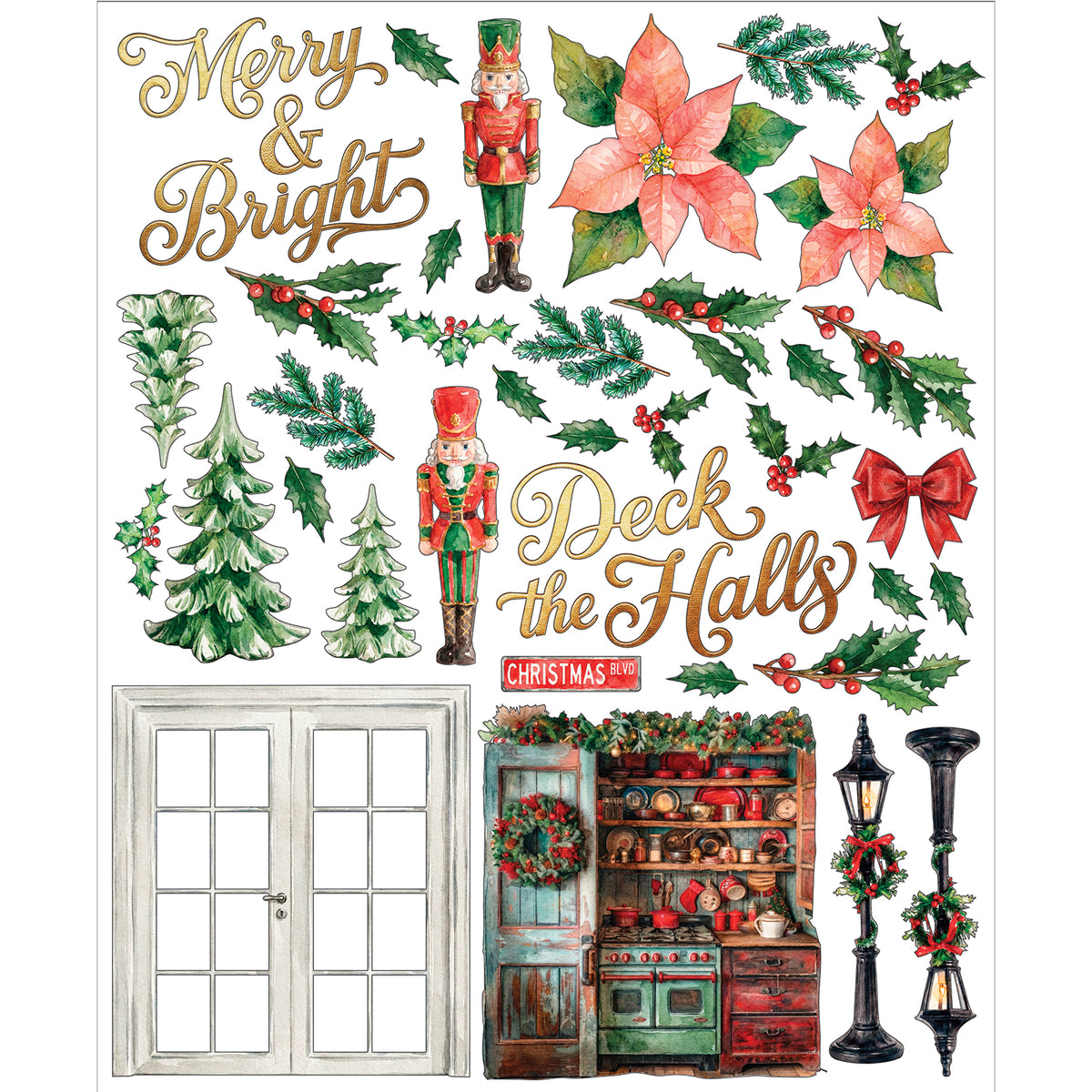 49 & Market Santa's Winter Village Card Kit