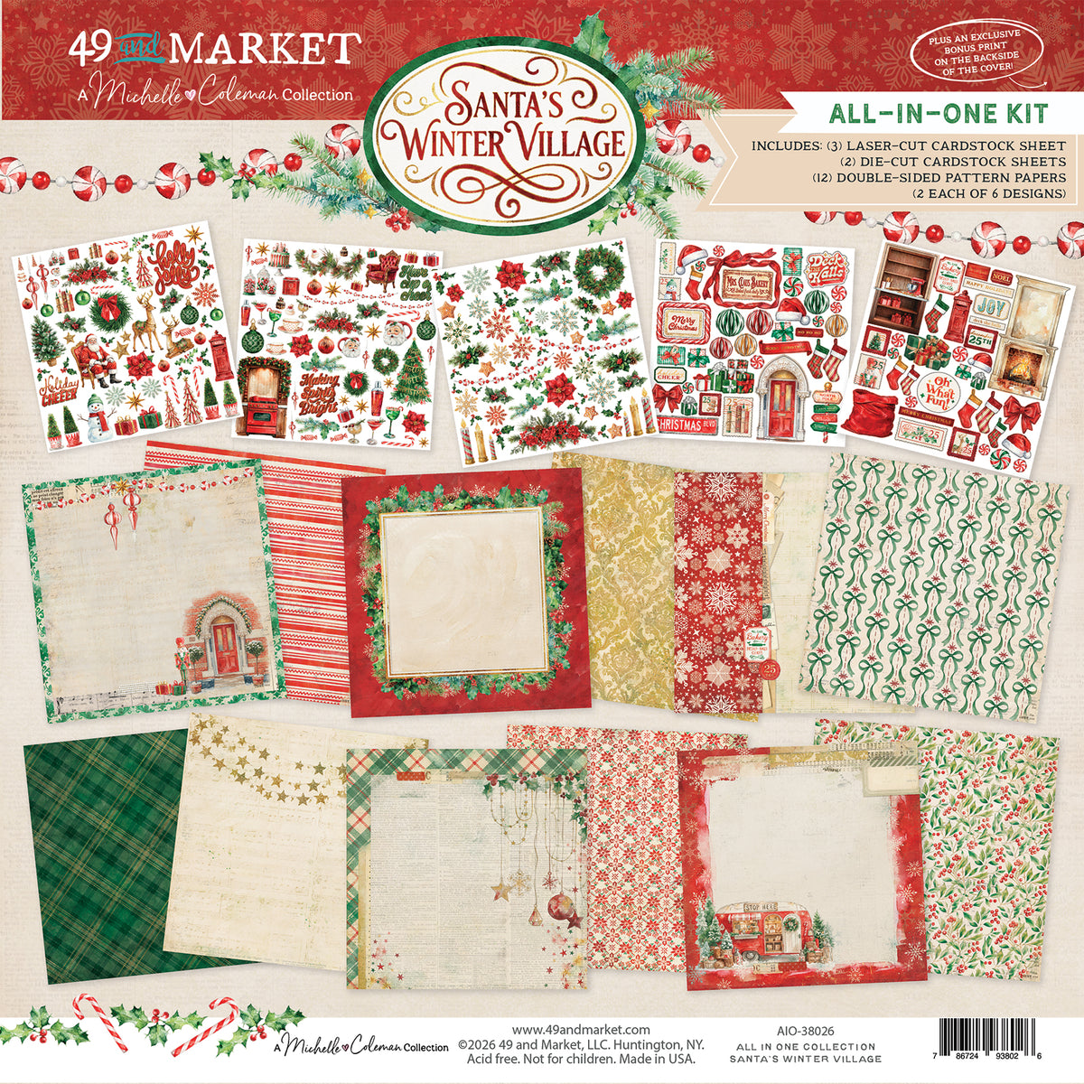 49 & Market Santa's Winter Village All-In-One Kit