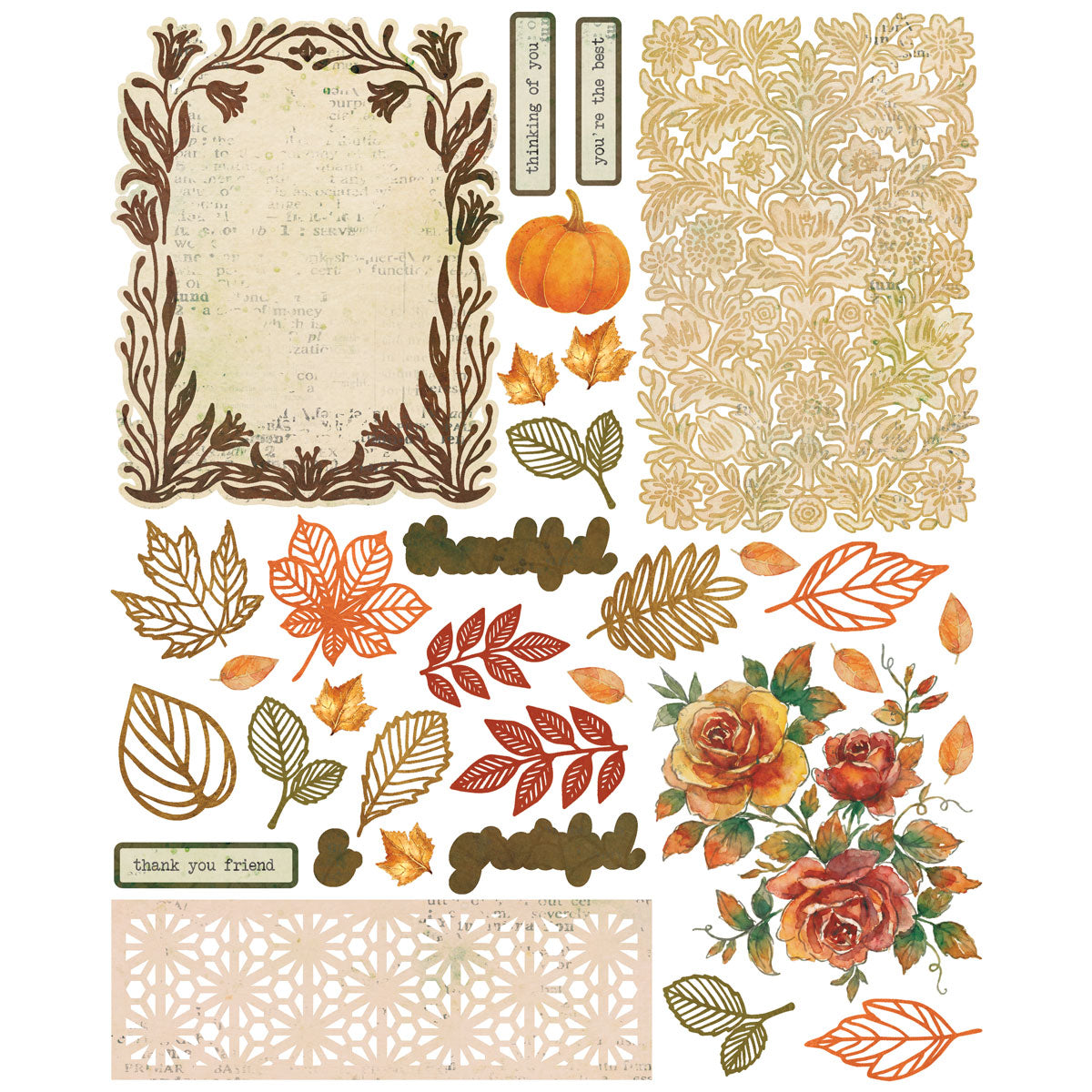 49 & Market Thankful Card Kit with Gold Foil