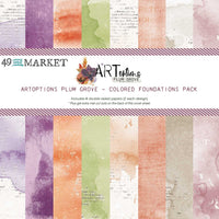 49 and Market ARToptions Plum Grove Paquete de bases de colores de 12 x 12