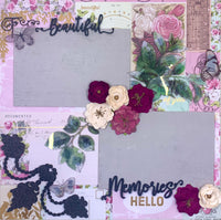 Beautiful Memories 2-Page Layout (Virtual Class 43)