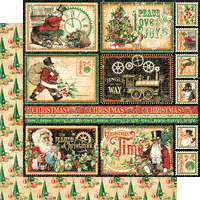 Paquete de colección Graphic 45 Christmas Time 12” x 12”