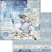 Stamperia Winter Tales Paquete de papel de doble cara 6" x 6" 