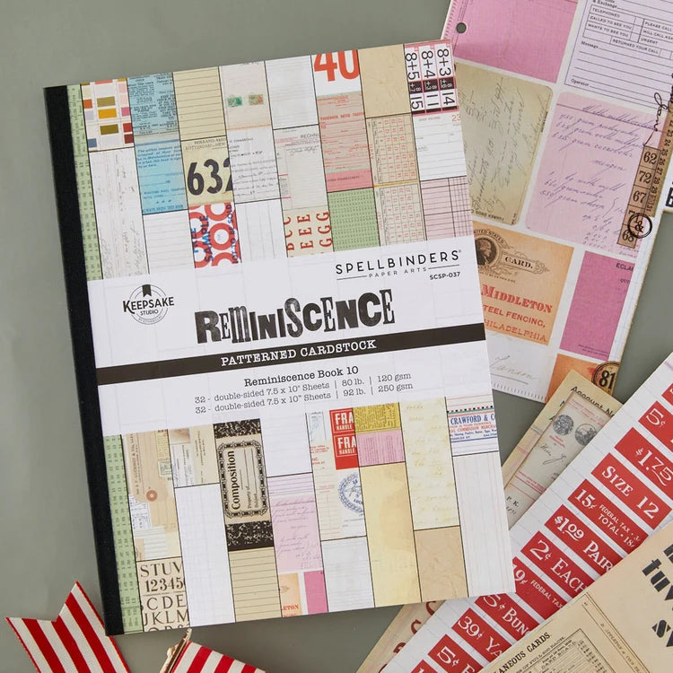 Keepsake Studio Reminiscence Book 10 Patterned Cardstock by Esther Glas