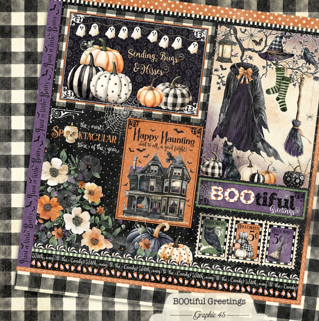 Graphic 45 BOOtiful Greetings 12” x 12” Collection Pack