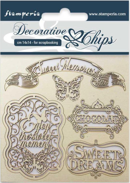 Stamperia Decorative Chips Sweet Memories
