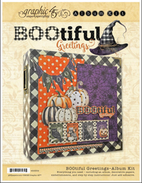 BOOtiful Greetings album kit project sheet