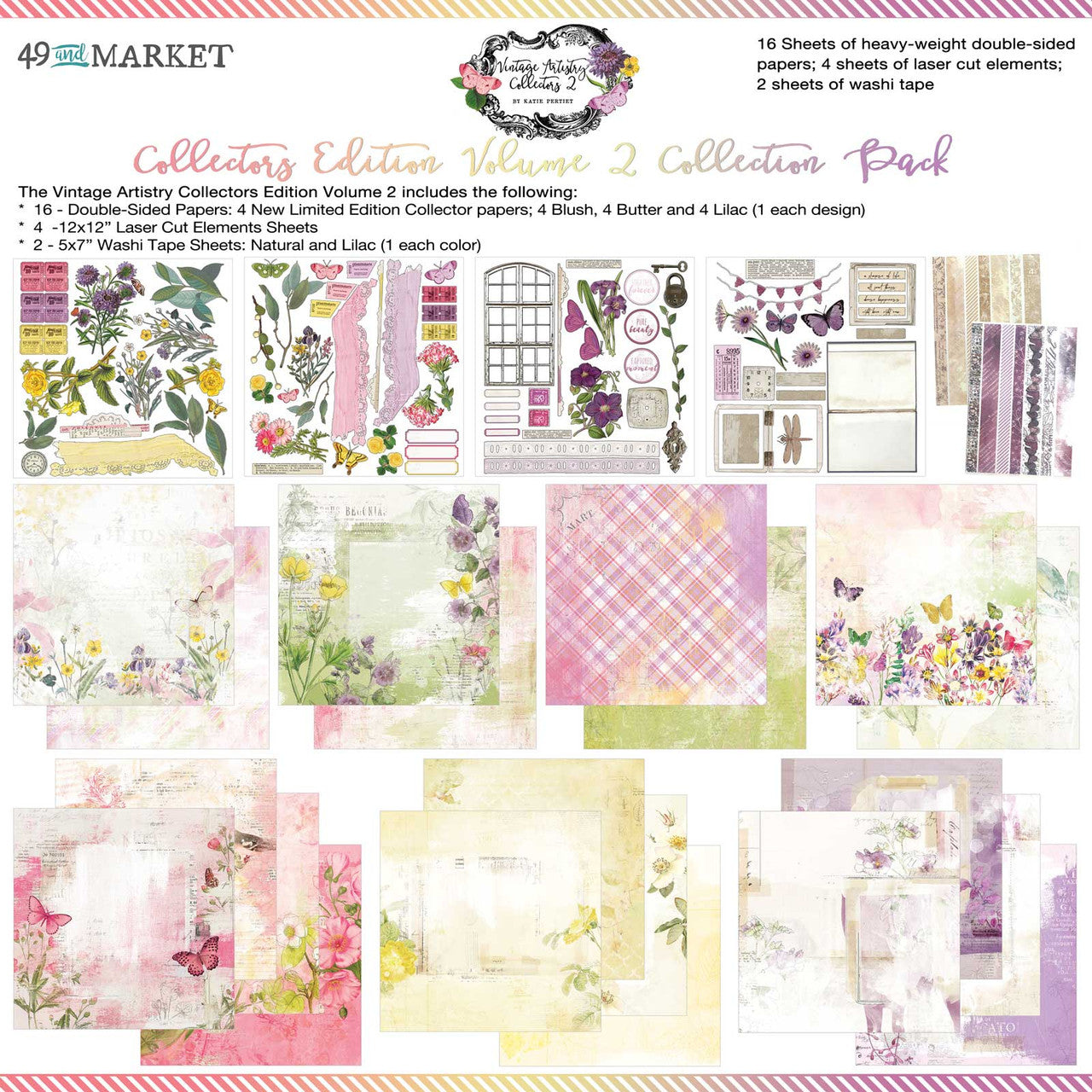 49 & Market Vintage Artistry Collectors Edition Volume 2 - 12” x 12” Collection