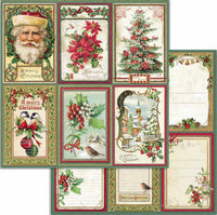 Stamperia Klassiek Kerst Dubbelzijdig Papierpakket 6" x 6" 