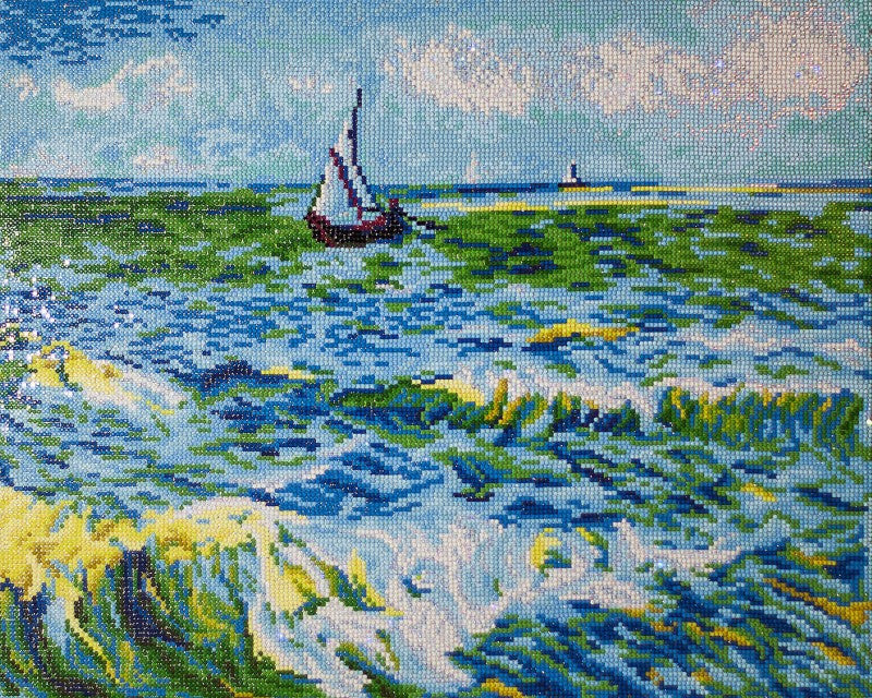 Paisaje marino Diamond Dotz en Saint Maries (Van Gogh)