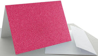 Paper Accents 5 x 7 in. Blank Card & Envelopes 12 pc. Glitter Rose