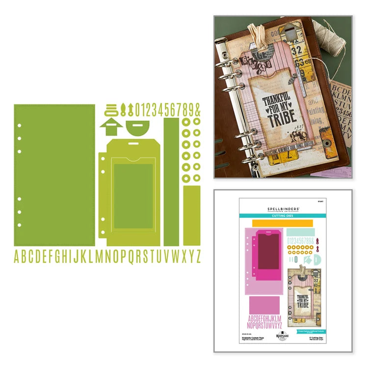 Keepsake Capsule Page Etched Dies by Esther Glas