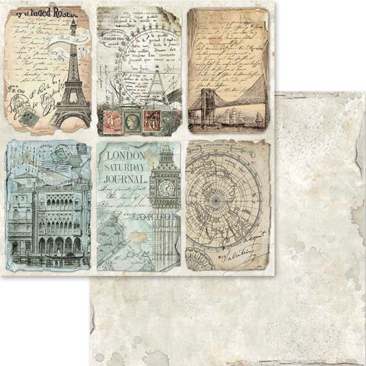 Colección de papel Stamperia Alrededor del Mundo 12” x 12”