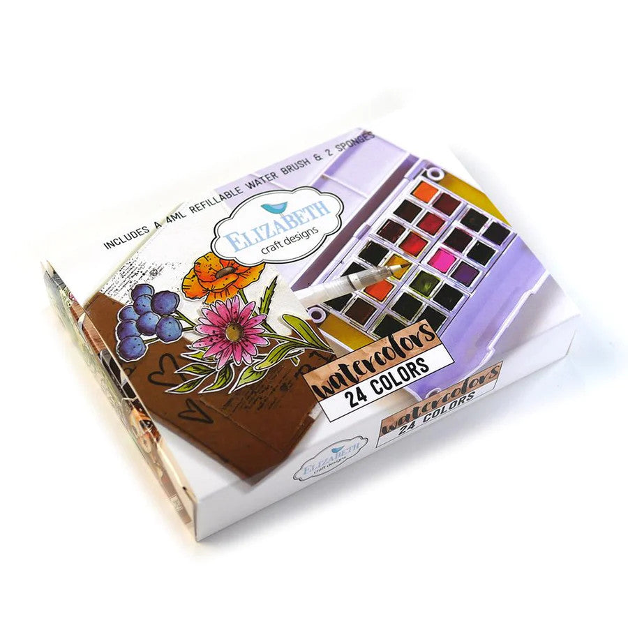 Elizabeth Craft Designs Watercolor Palette (24 Colors)