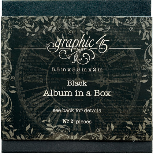 Graphic 45 Album in a Box Black