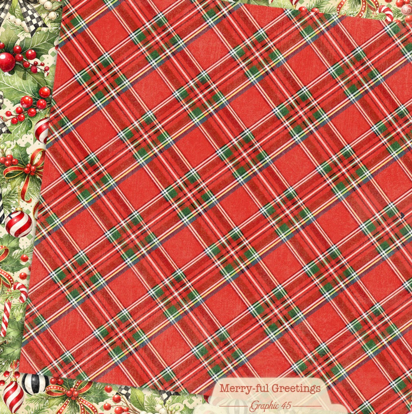 Graphic 45 Merry-ful Greetings 8” x 8” Collection Pack