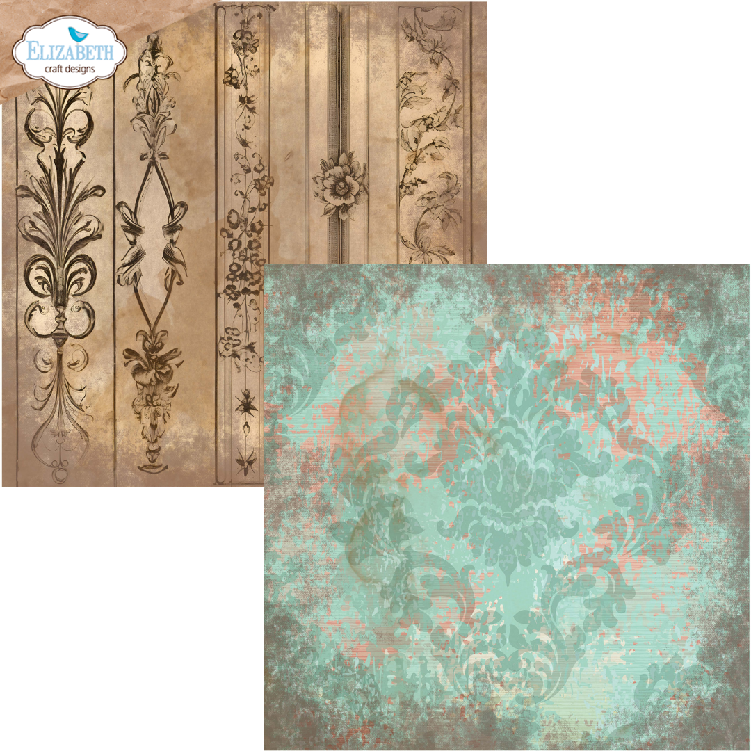 Elizabeth Craft Designs Backgrounds Volume 4 12” x 12” Paper Pack