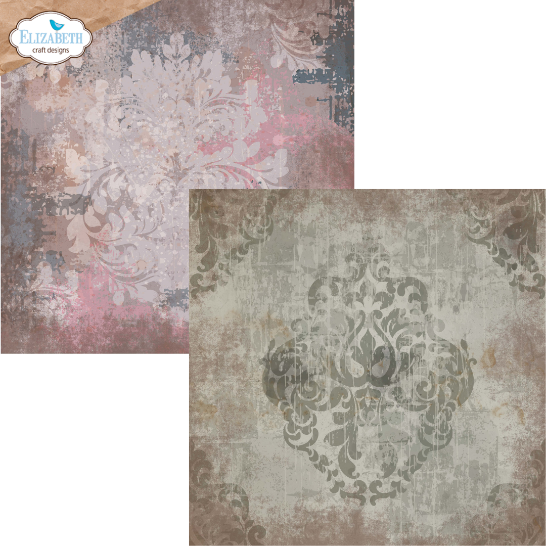 Elizabeth Craft Designs Backgrounds Volume 4 12” x 12” Paper Pack