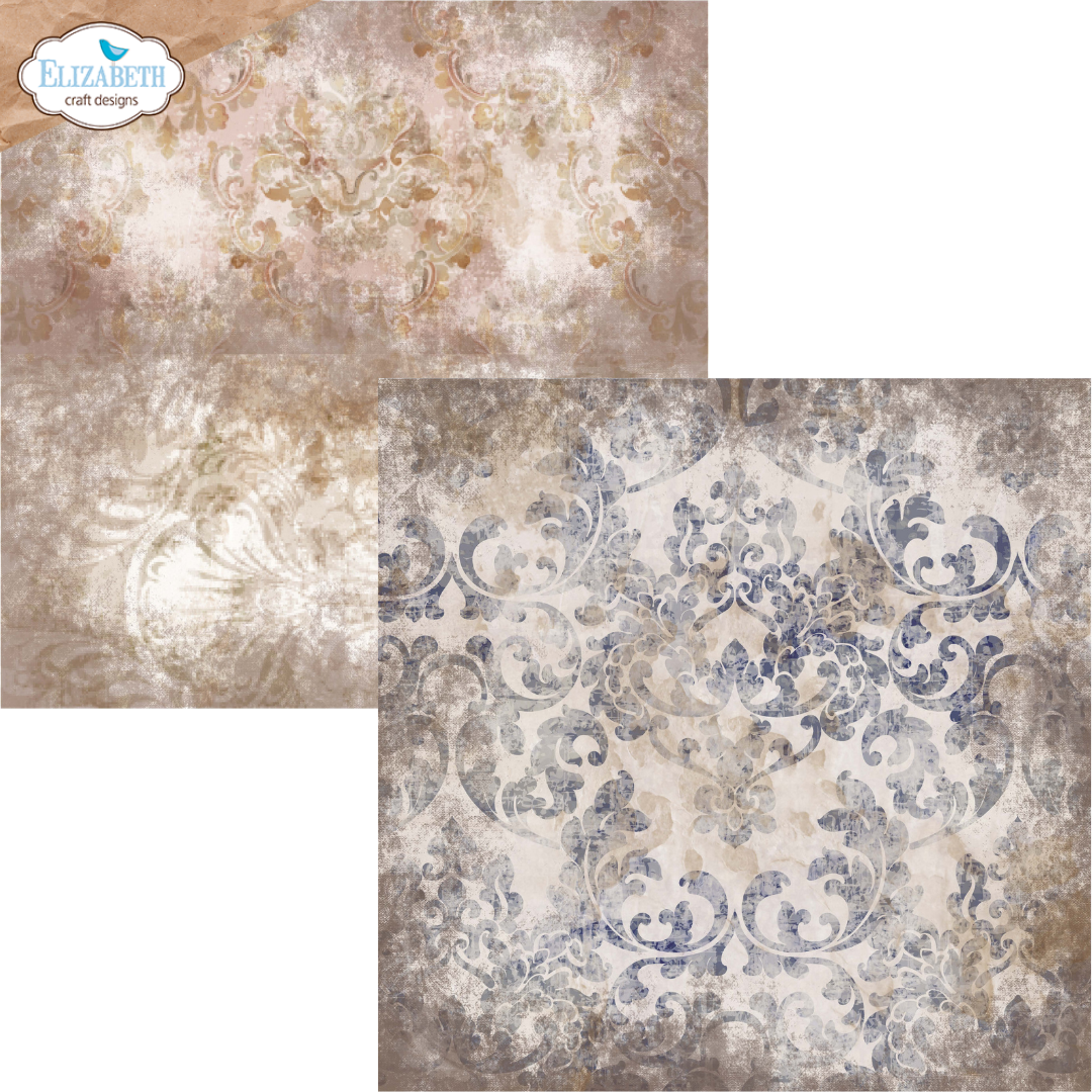 Elizabeth Craft Designs Backgrounds Volume 4 12” x 12” Paper Pack