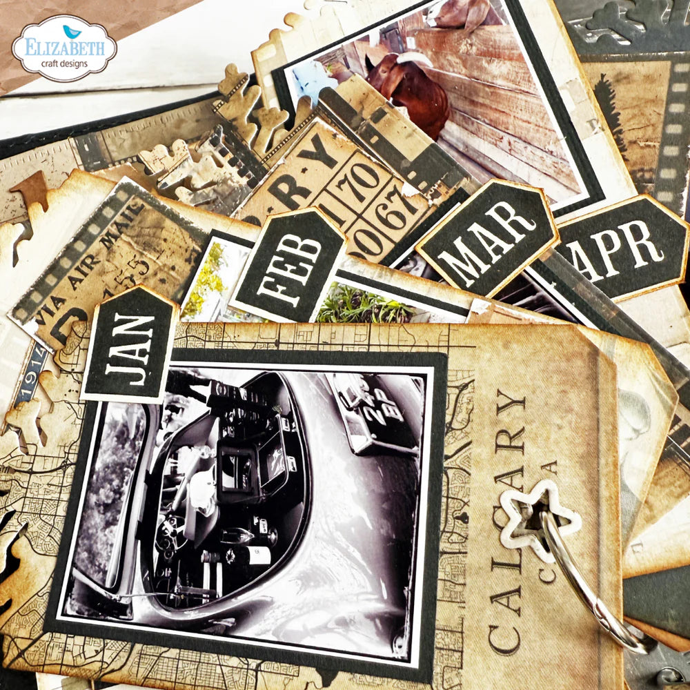 Elizabeth Craft Designs Months Stamp Set