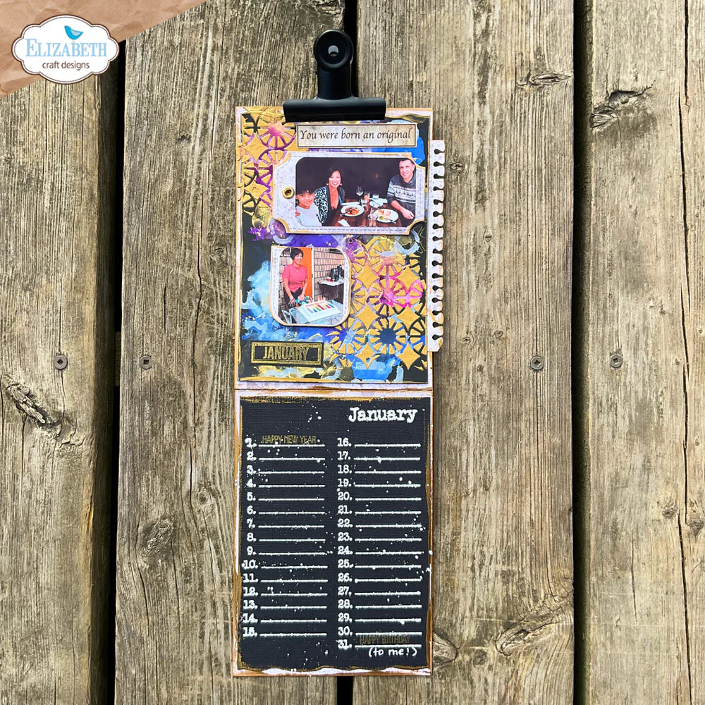 Elizabeth Craft Designs Dates to Remember Stamp Set (Limited Edition)