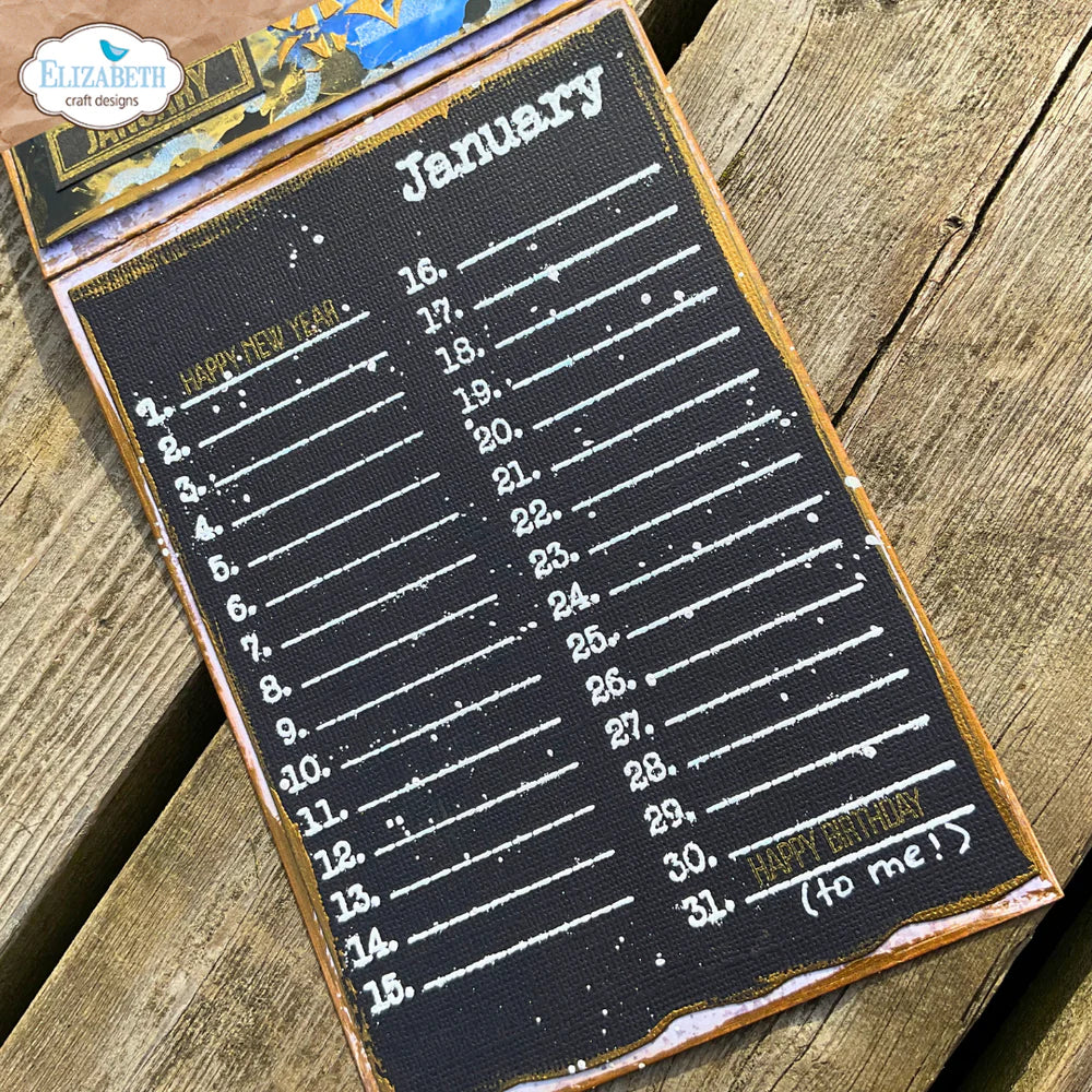 Elizabeth Craft Designs Dates to Remember Stamp Set (Limited Edition)