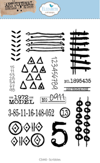 Elizabeth Craft Designs Scribbles Stamp Set