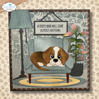 Elizabeth Craft Designs Dog Days Sentiments Stamp Set