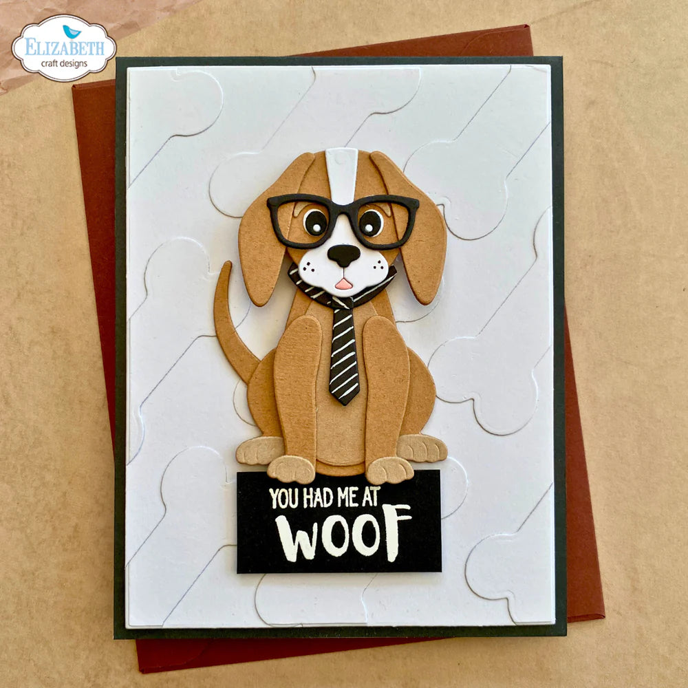 Elizabeth Craft Designs Dog Days Sentiments Stamp Set
