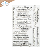 Elizabeth Craft Designs Bloom Sentiments Stamp Set