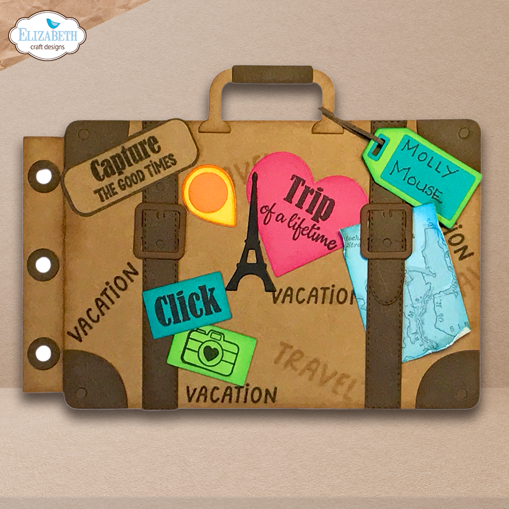 Elizabeth Craft Designs Destination Fun Sentiments Stamp Set