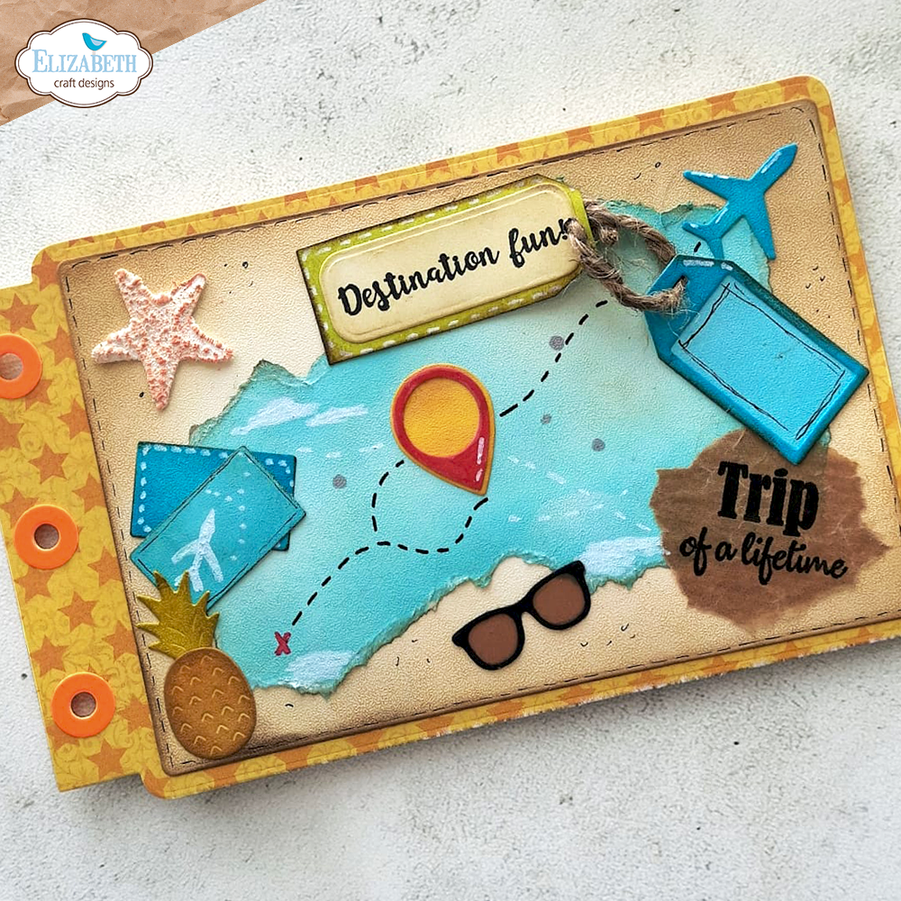 Elizabeth Craft Designs Destination Fun Sentiments Stamp Set