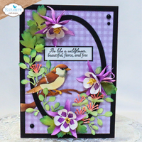 Elizabeth Craft Designs Bloom Wildly Sentiments Stamp Set