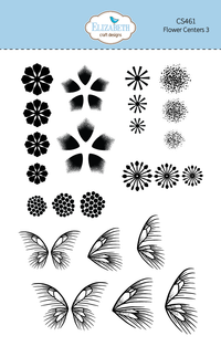 Elizabeth Craft Designs Flower Centers 3 Stamp Set