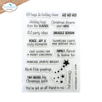 Elizabeth Craft Designs Snuggle Season Sentiments Stamp Set