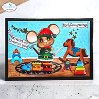 Elizabeth Craft Designs Snuggle Season Sentiments Stamp Set