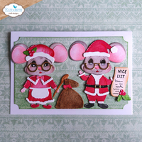 Elizabeth Craft Designs Snuggle Season Sentiments Stamp Set