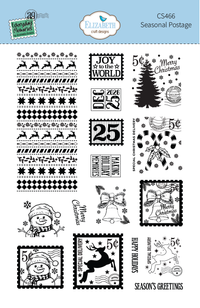 Elizabeth Craft Designs Seasonal Postage Stamp Set