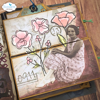 Elizabeth Craft Designs Flower Scribbles Die & Stamp Set