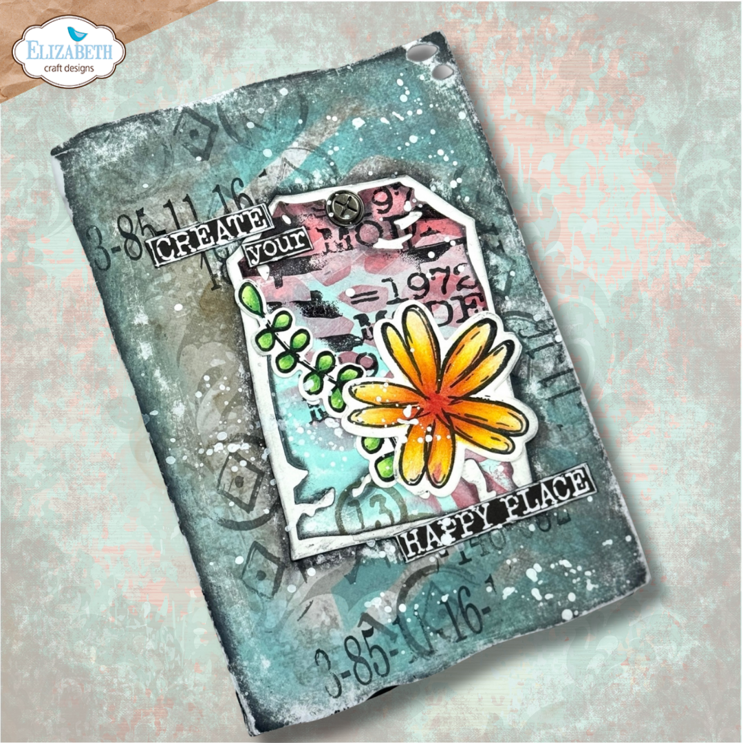 Elizabeth Craft Designs Flower Scribbles Die & Stamp Set