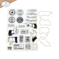 Elizabeth Craft Designs Thumbs Up Die & Stamp Set
