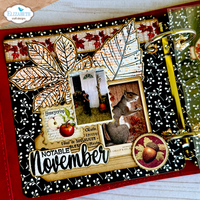 Elizabeth Craft Designs Seasonal Words and Leaves Stamp & Die Set