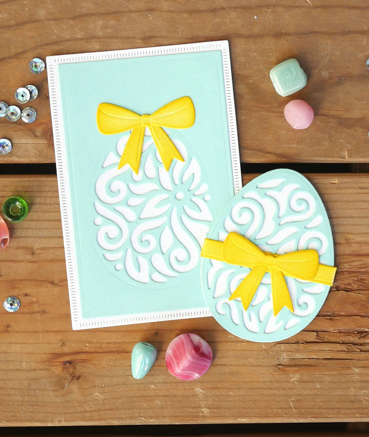 Elizabeth Craft Designs Elegant Easter Eggs Small Metal Die Set