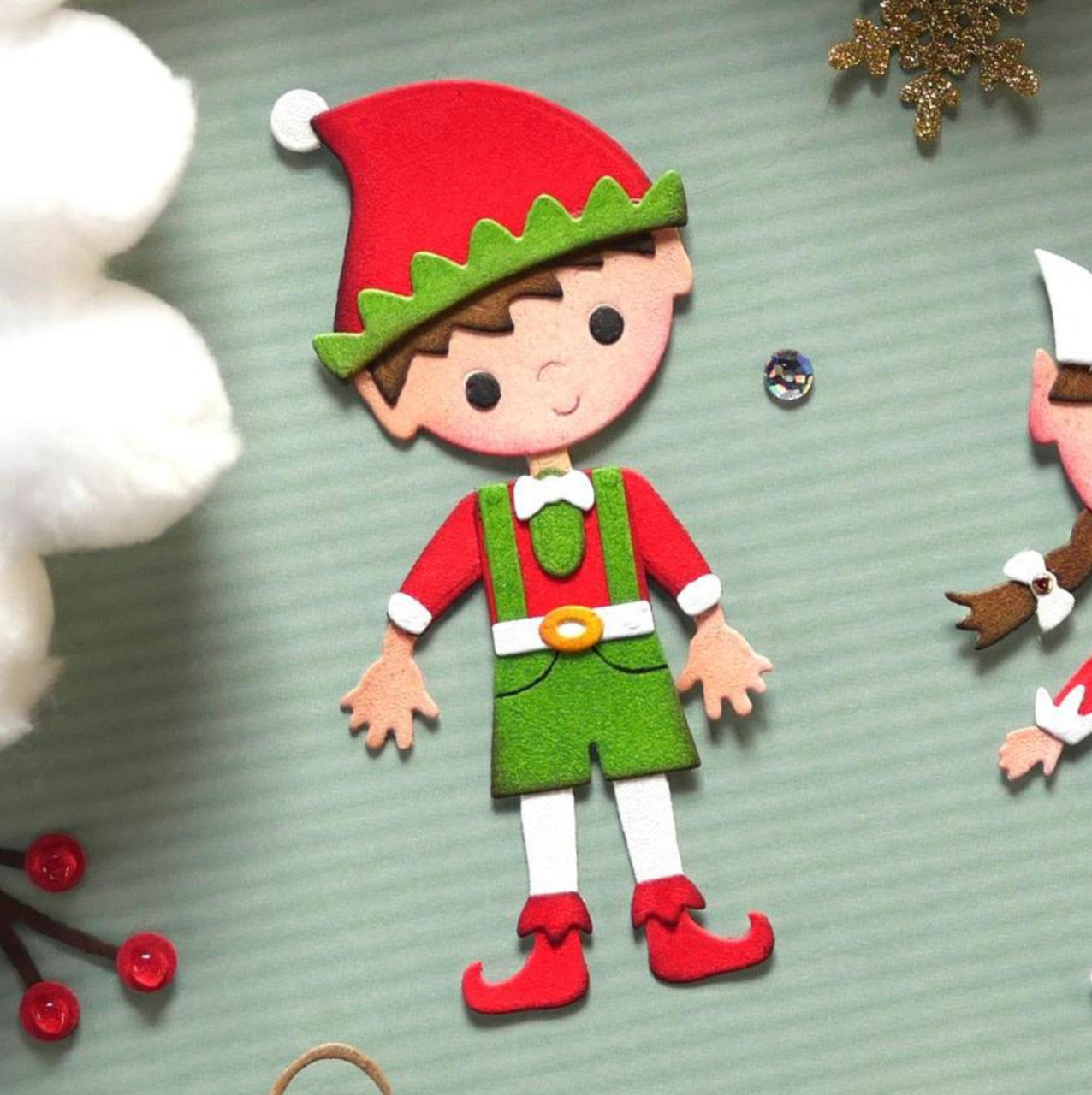 Elizabeth Craft Designs Holiday Elf Die Set - His