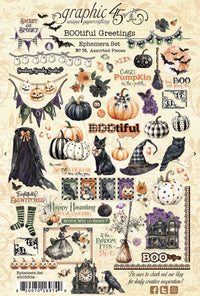 Graphic 45 BOOtiful Greetings Ephemera Set